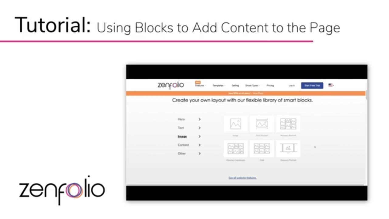 How to Use Zenfolio's Block System to Add Content to Your Website