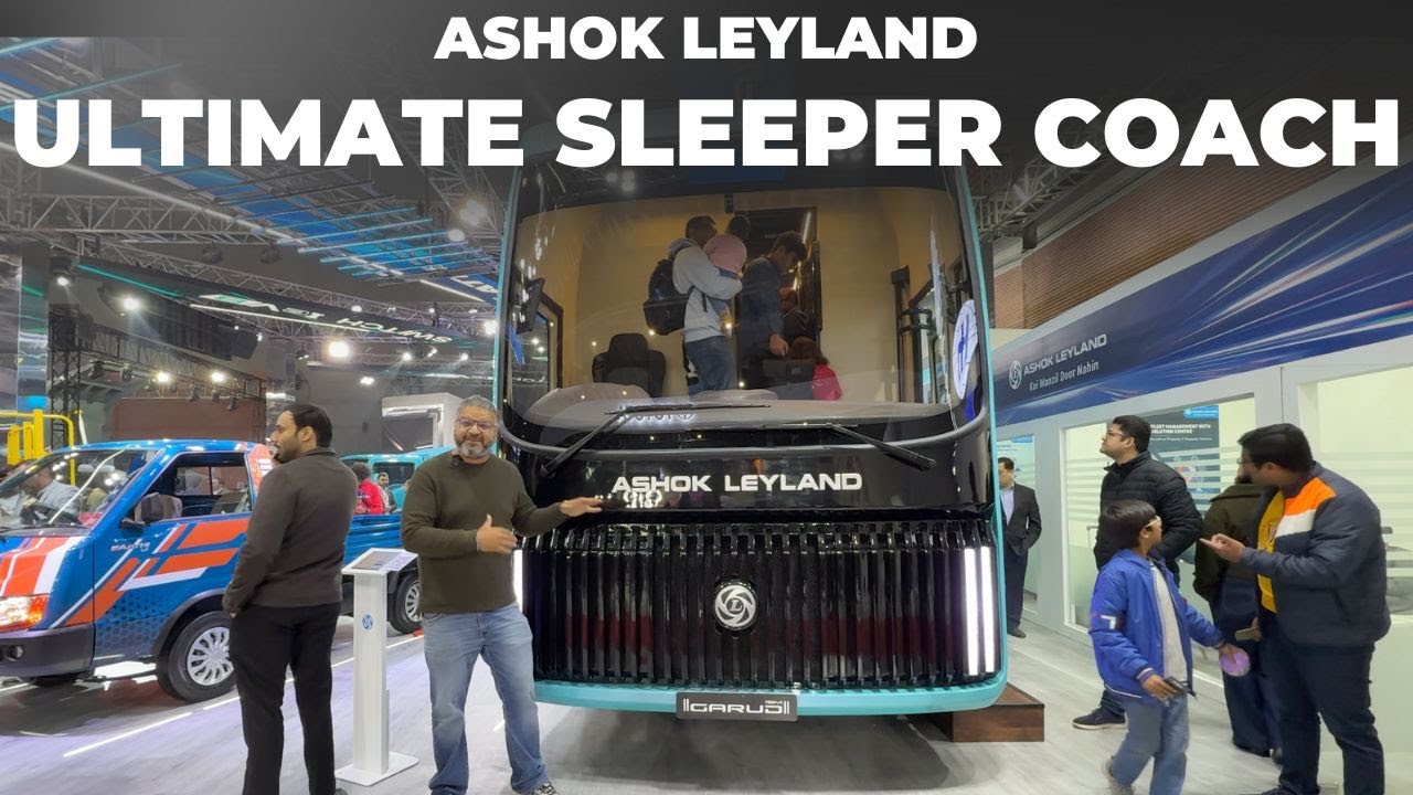 New Ashok Leyland Garuda Bus - Ultimate Sleeper Coach! | Bharat Mobility Expo 2025
