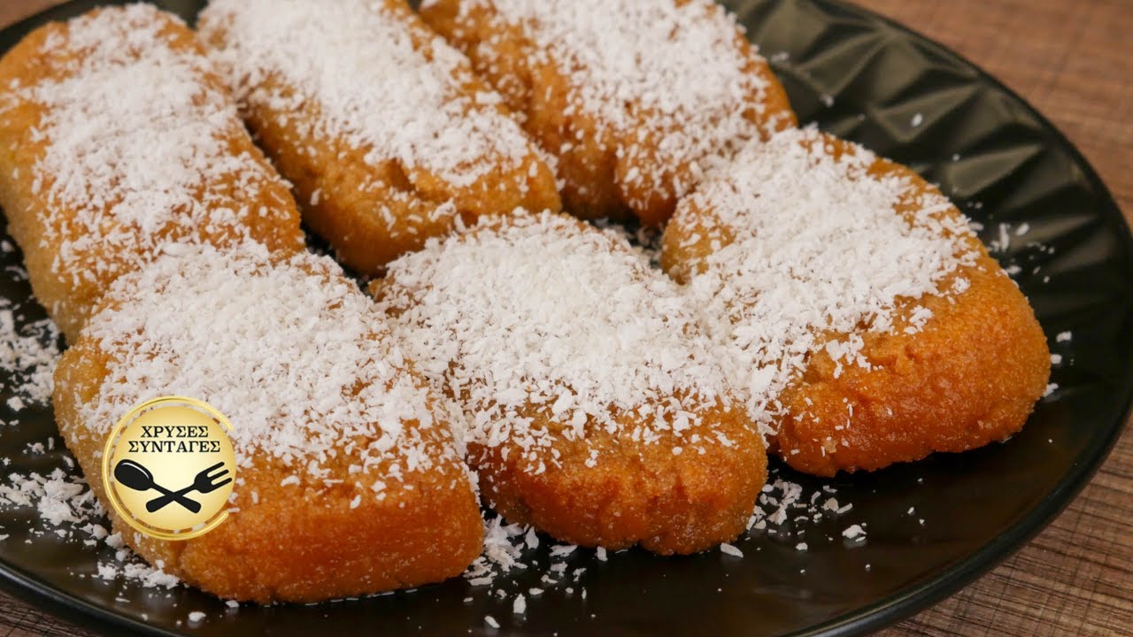 Сиропированные кокосовые лакомства, простые в приготовлении и очень вкусные!