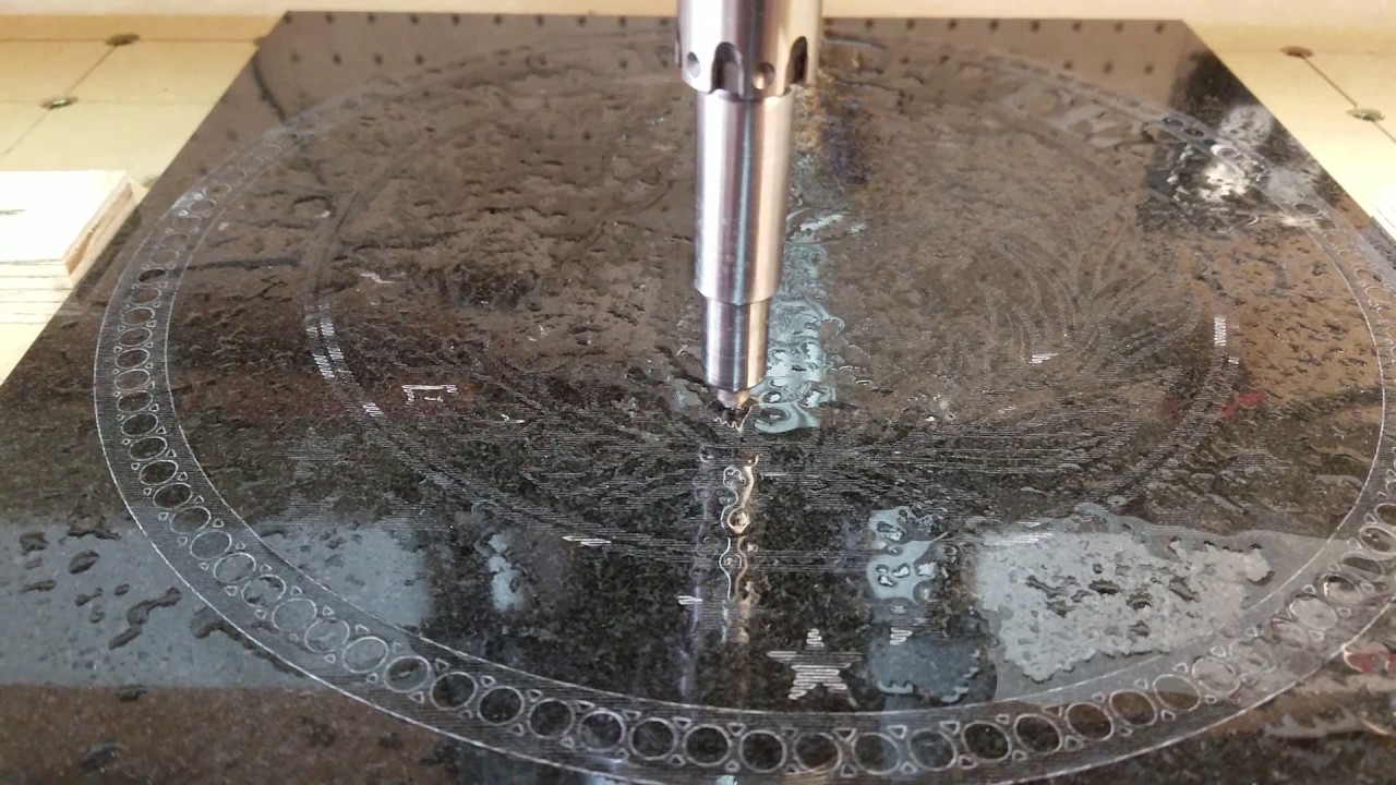 Widget Works Diamond drag engraving granite tile