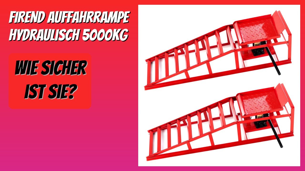 BEWERTUNG (2026): FIREND Auffahrrampe hydraulisch 5000kg. Infos