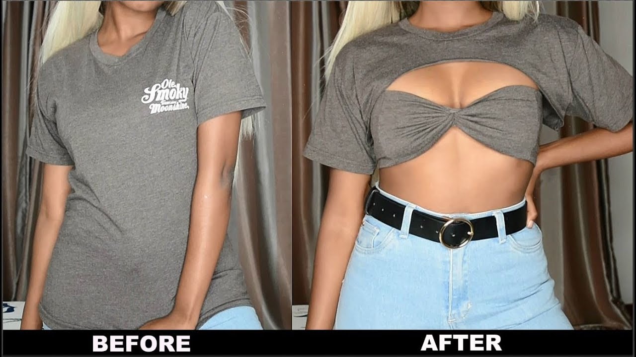 DIY T-Shirt Transformation | No sew!