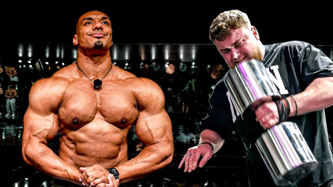 21 year old Viking curls 200lb DUMBBELLS! Elias Engquist