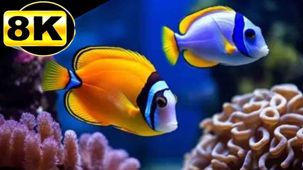 🎼Piano Relaxante com Peixes Coloridos no Oceano 🐠| Música Suave para Dormir, Meditar e Relaxar🪸