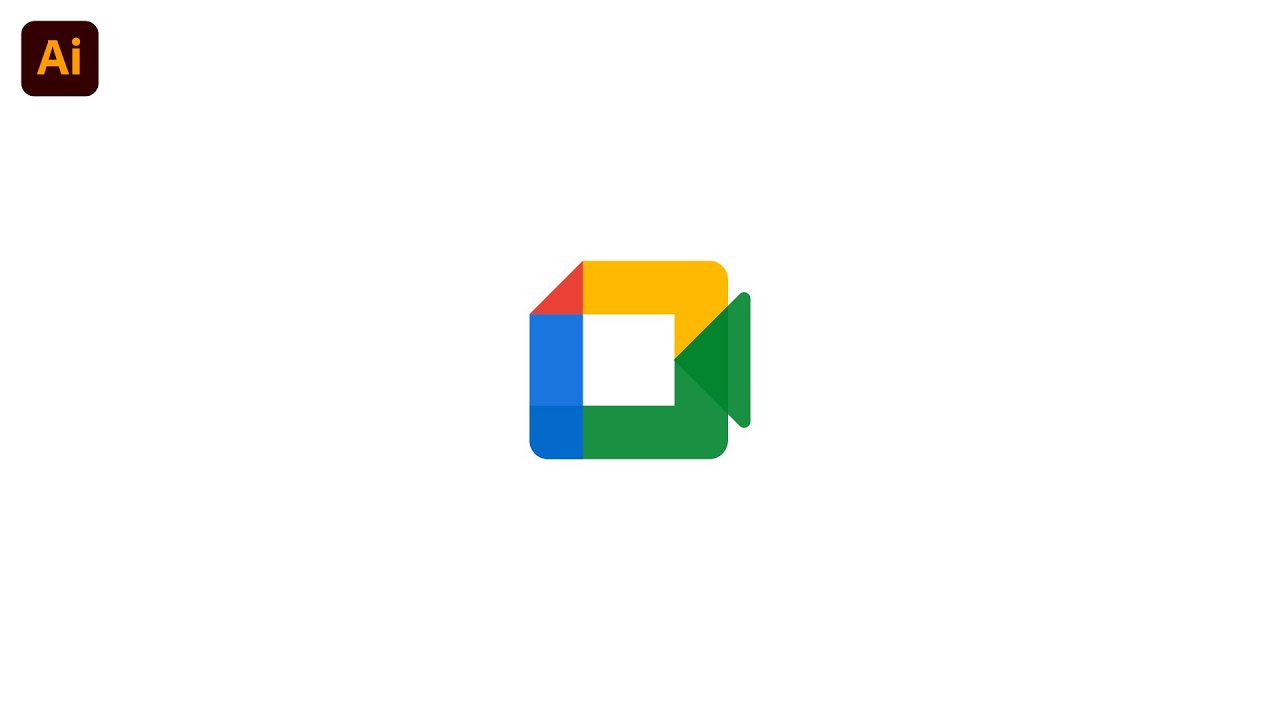 New GOOGLE MEET Logo 2021 design with illustrator | JOKMAX