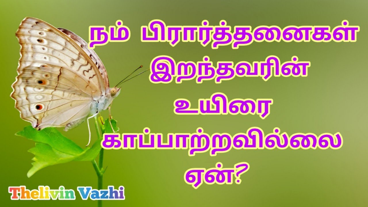 நம் பிரார்த்தனைகள் இறந்தவரின் உயிரைக் காப்பாற்றவில்லையே ஏன்?