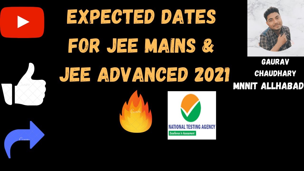 expected dates of jee mains and advanced 2021