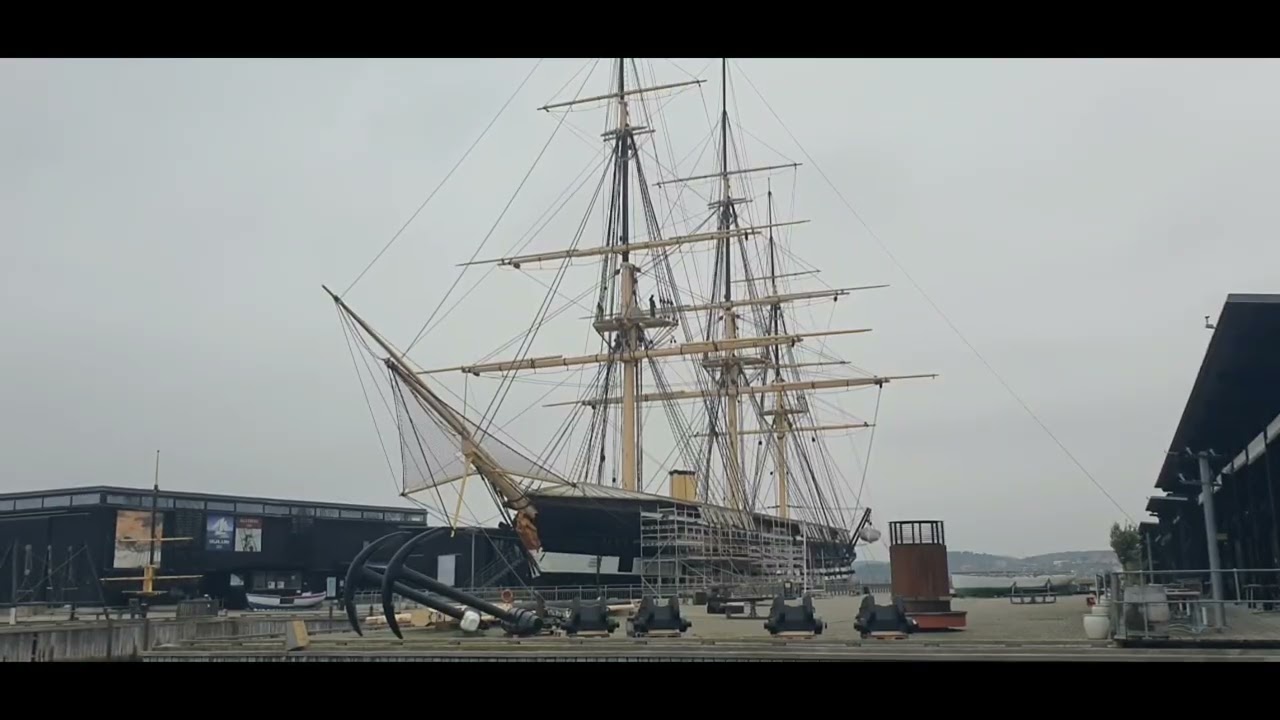 Magic Denmark. Djursland:  Ebeltoft og Grenaa awesome 4k view. The Danish hollidays paradise.