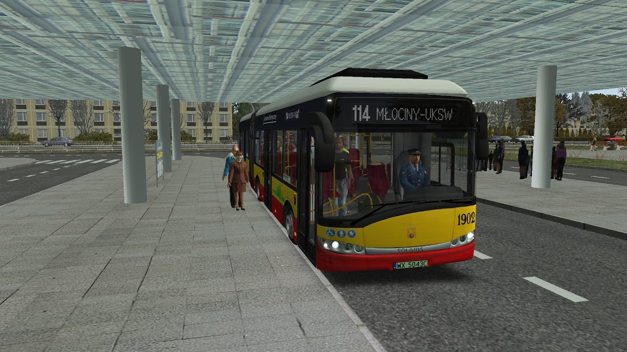 OMSI 2 Warszawa Bielany: 114 Metro Młociny - Młociny-UKSW (kurs skrócony)