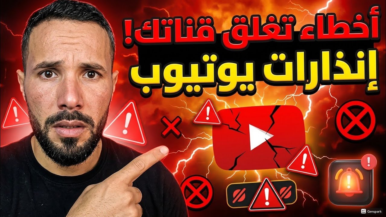  أخطاء خطيرة قد تسبب إنذارات وغلق قناتك على يوتيوب