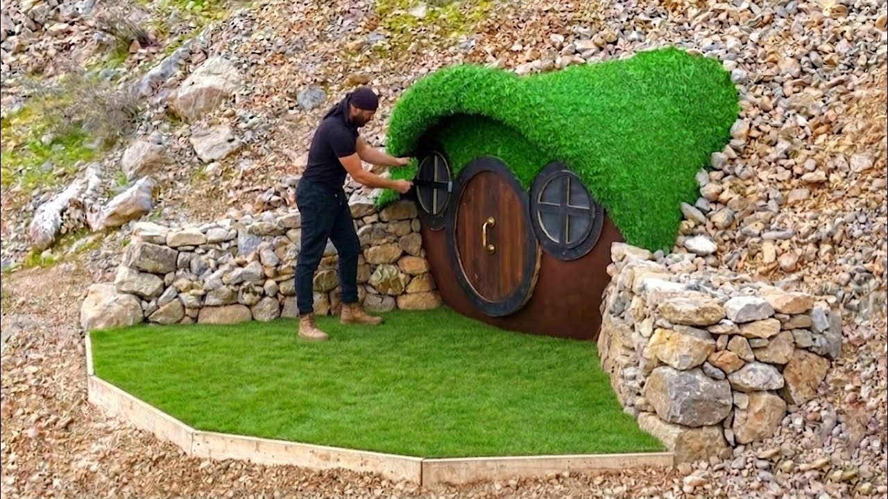 I Built a Hobbit House Using a Water Tank