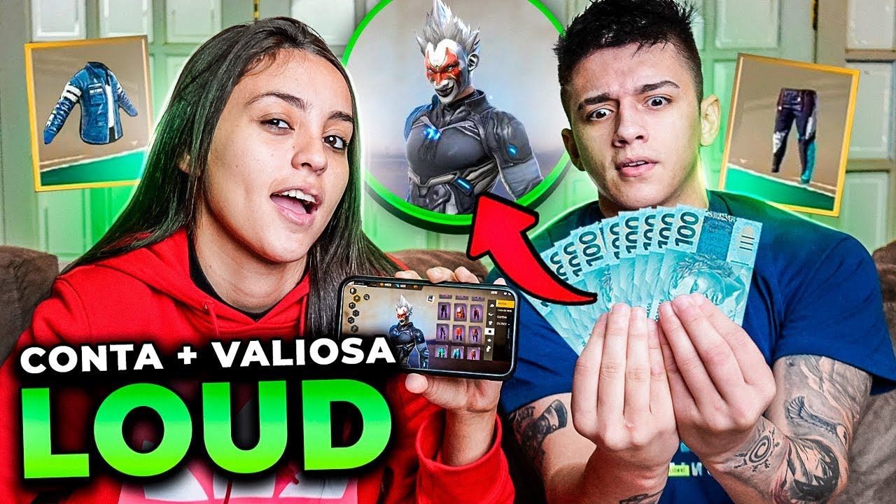 30 MIL REAIS?! DESCOBRIMOS A CONTA MAIS CARA DA LOUD NO FREE FIRE!!