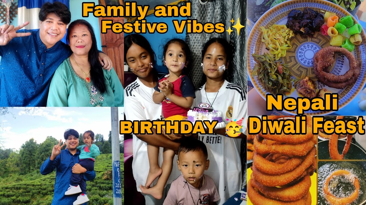 A Day In My Life In Diwali, Nepali Family, Festive Vibes, Nepali Diwali Feast and Niece Birthday🥳