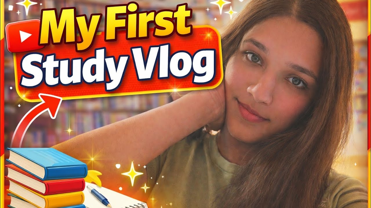 My First Study Vlog 📚 | Vlog-1 | Reading my book & productive day.