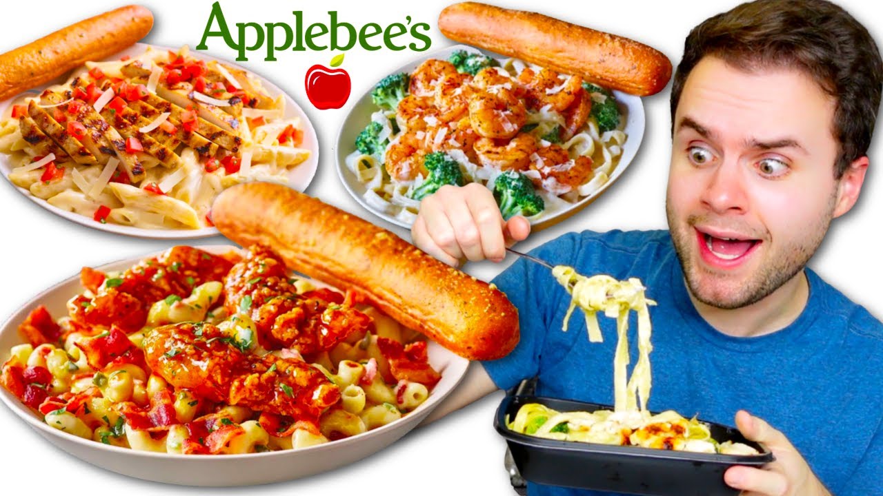 Trying Applebee’s FULL Pasta Menu! Which Is The Best? - RESTAURANT REVIEW!
