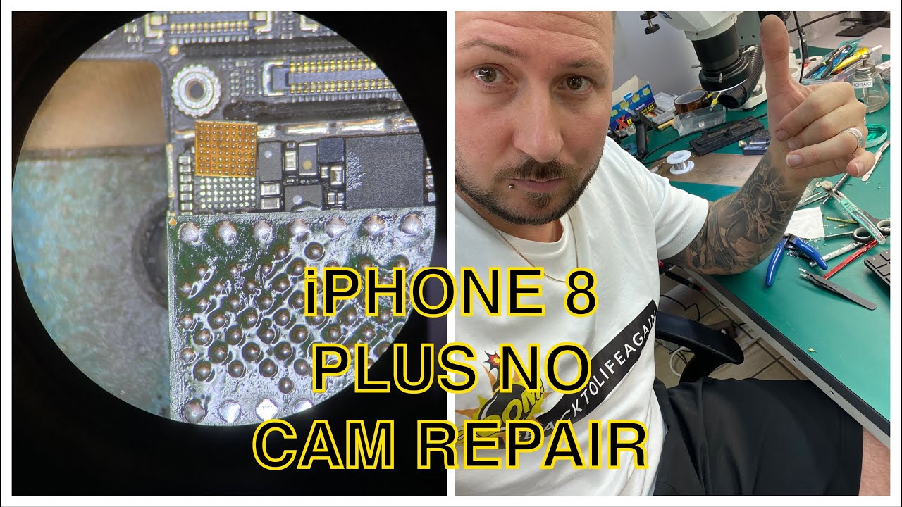 ADVANCED REPAIRS - iPHONE 8 PLUS NO CAM - NO FRONTCAM AND NO MAINCAM - LOGICBOARD REPAIR