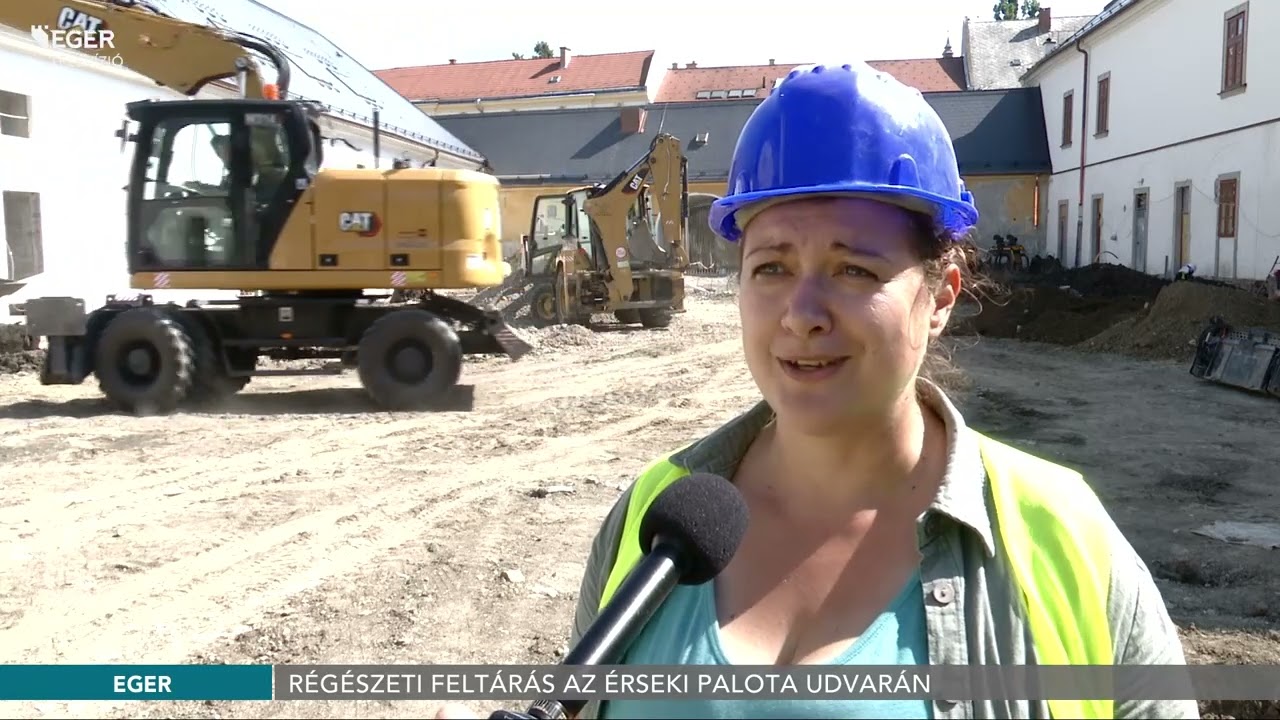 R&eacute;g&eacute;szeti felt&aacute;r&aacute;s az &Eacute;rseki Palota udvar&aacute;n - 2022.08.18.