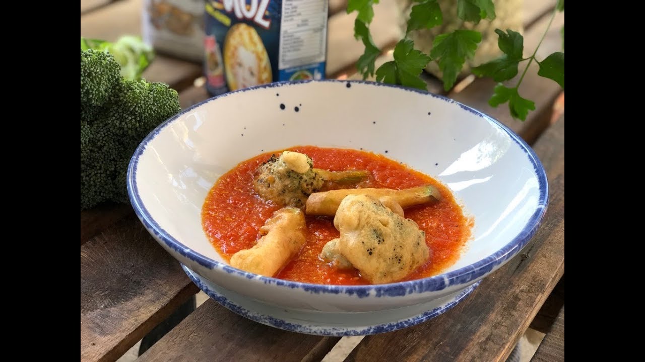 Verduras capeadas en caldillo - Cocina con Conexión - Sonia Ortiz con Juan Farré