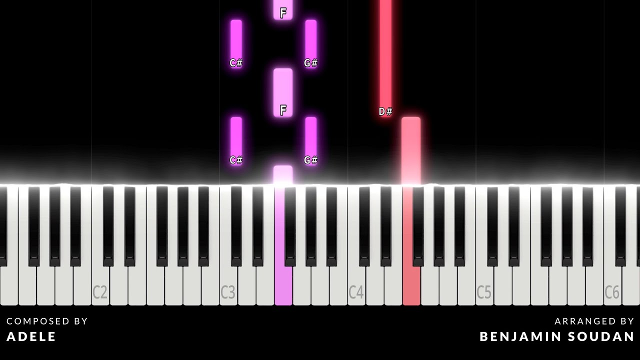 Adele - Hometown Glory | Medium Piano Tutorial