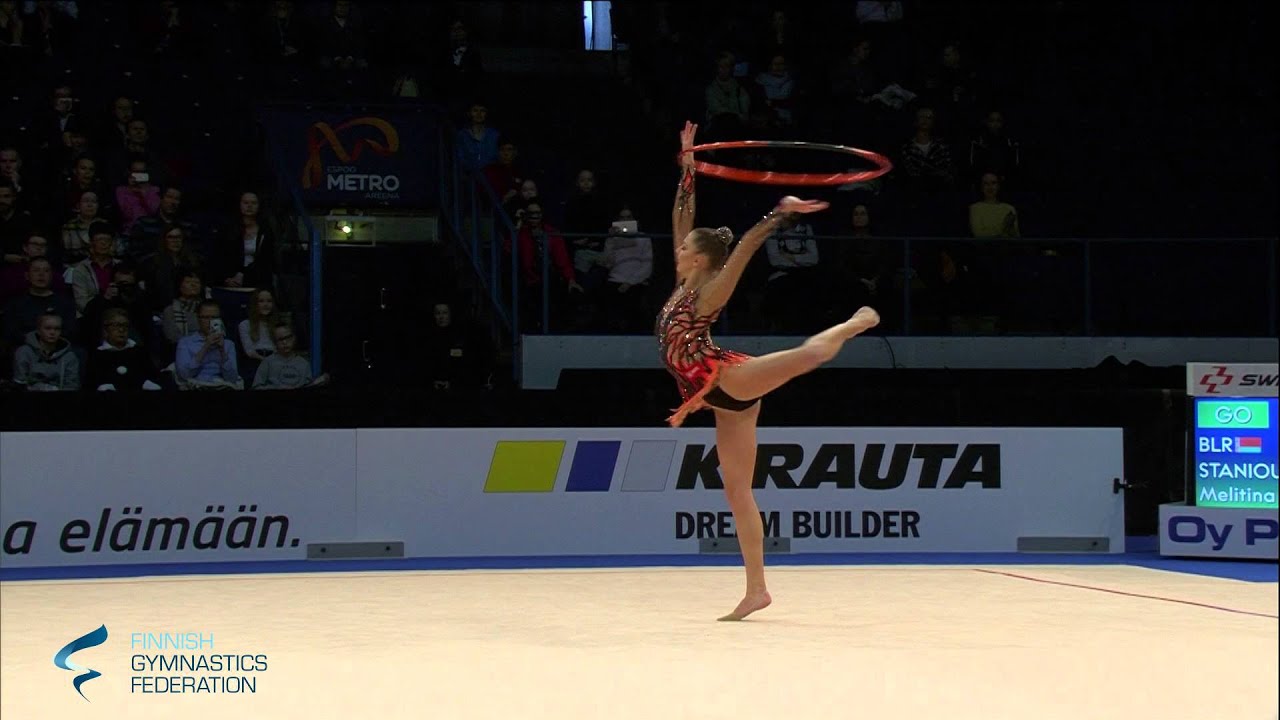 Staniuta Melitina BLR Hoop - Rhythmic Gymnastics World Cup 2016 Espoo