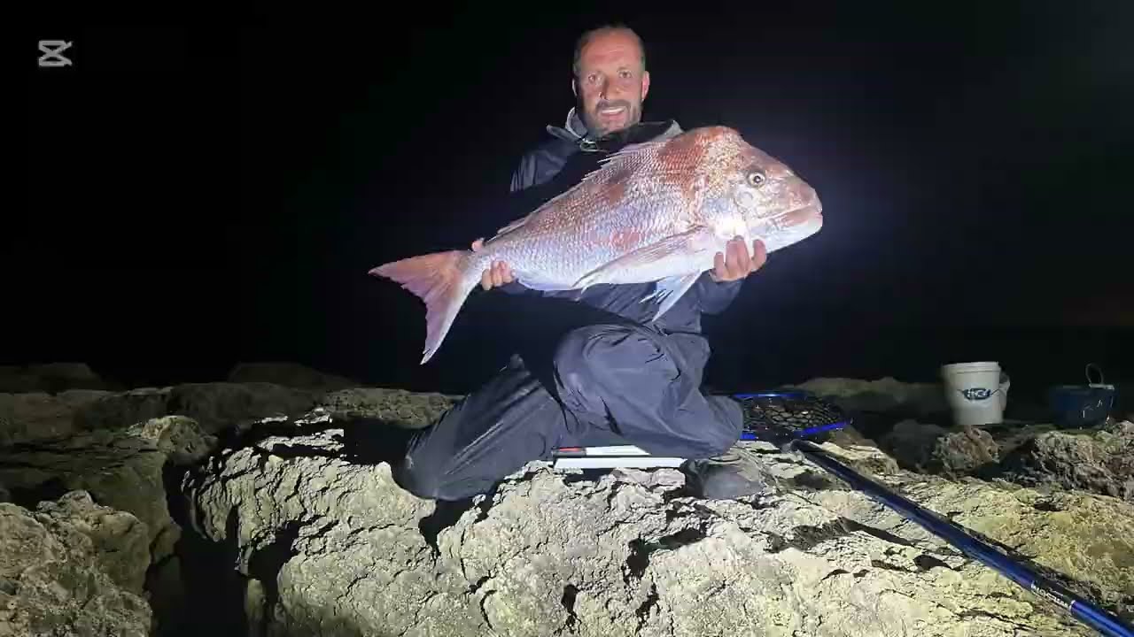 Land based pink snapper catch and cook!
