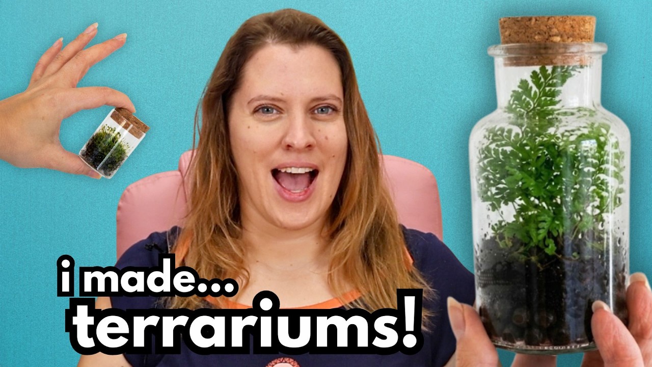 My First Time Making Terrariums!