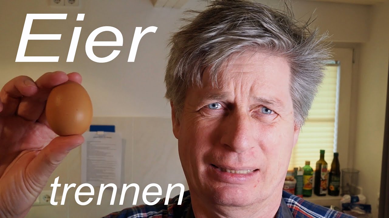 Eier trennen ohne dass Schale in den Teig fliegt