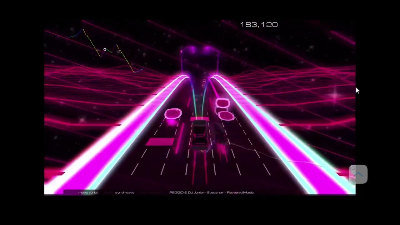 Audiosurf 2 Ep. 3724: Reggio & DJ Junior - Spectrum. 434K score. Mono Turbo.
