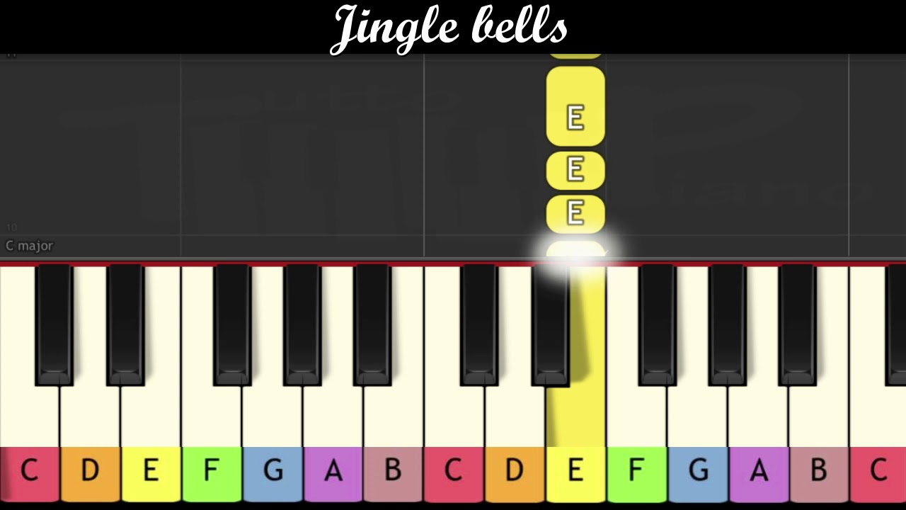 Christmas song - Jingle bells (Piano for children very easy)
