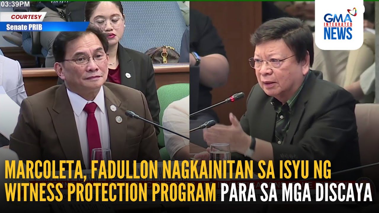 Marcoleta, Fadullon nagkainitan sa isyu ng WPP para sa mga Discaya | GMA Integrated News