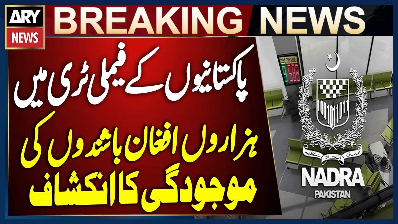 Thousands of Afghan Nationals Found in Pakistani Family Trees | Breaking News