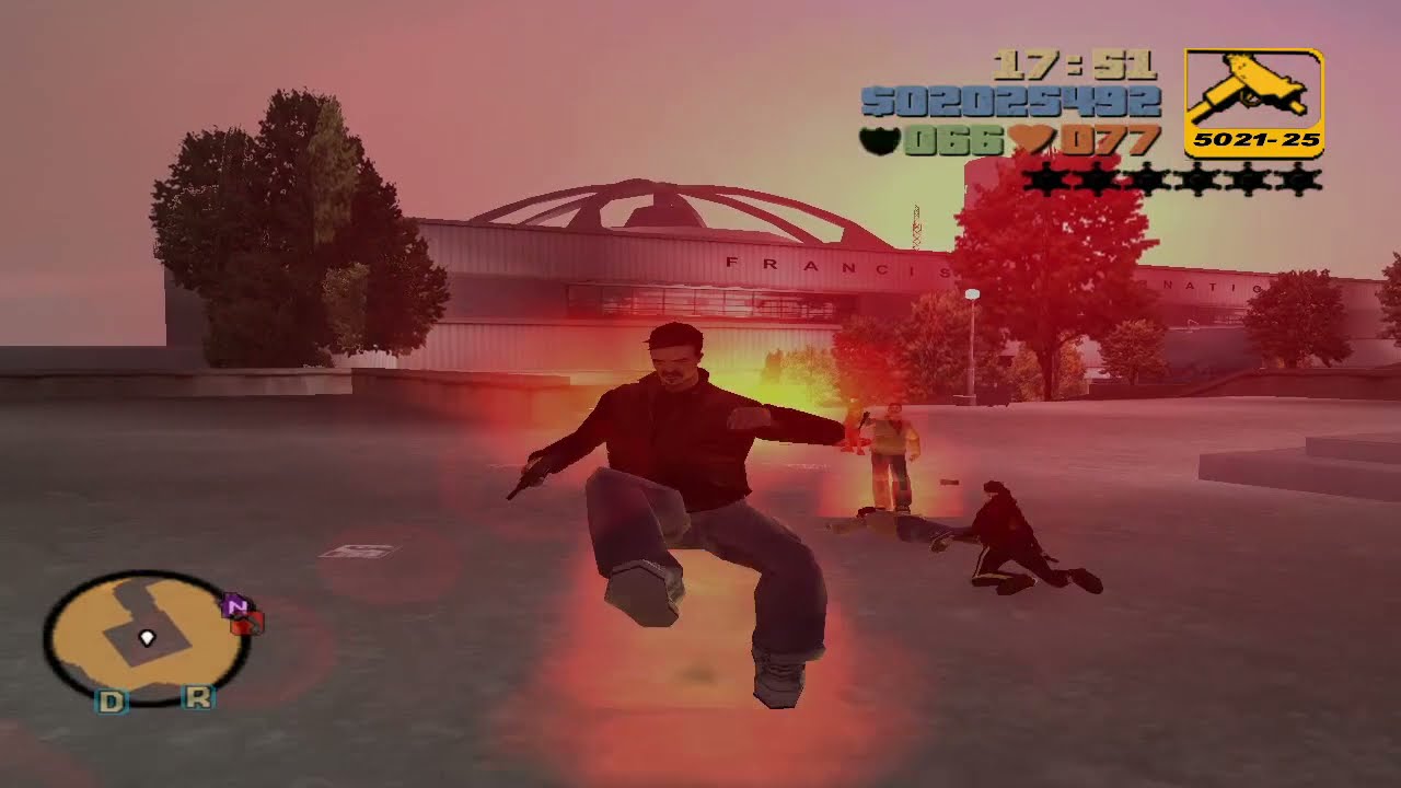 GTA 3 | Peds Riot #3 | Chinatown & St Marks Peds at Airport Subway (PC)
