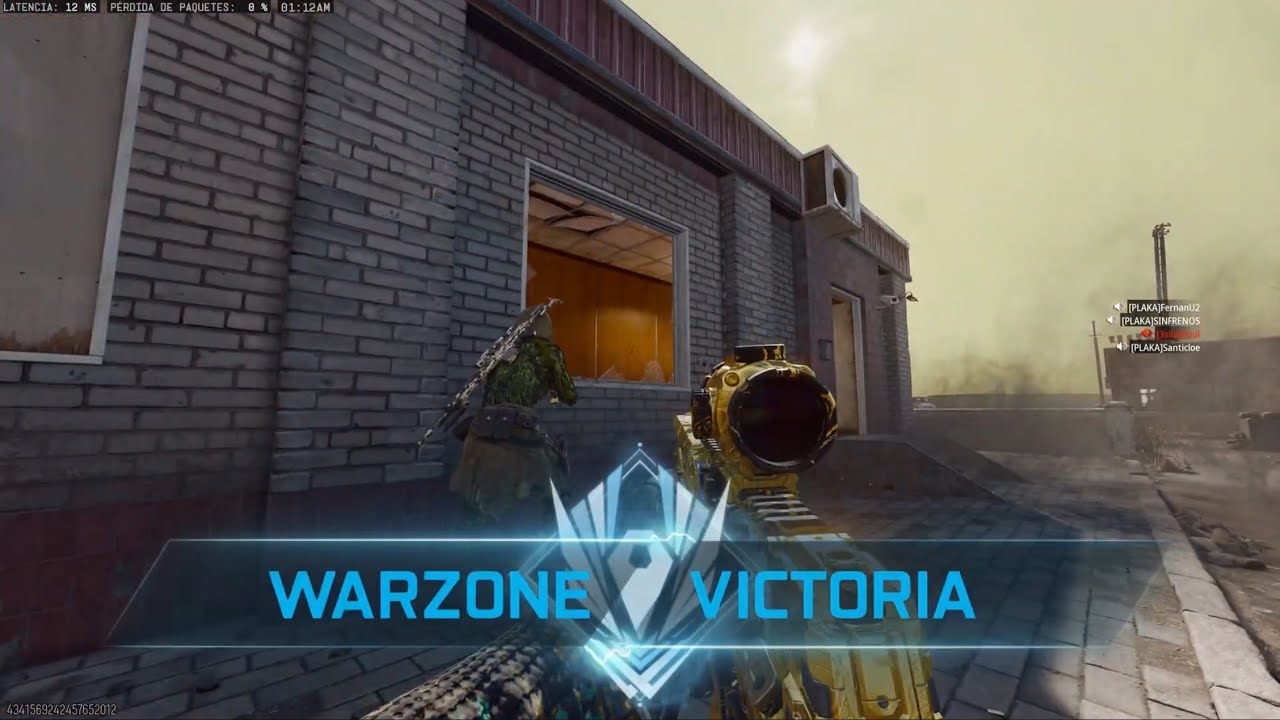 PLAKA BO7 471 Verdansk Warzone Español