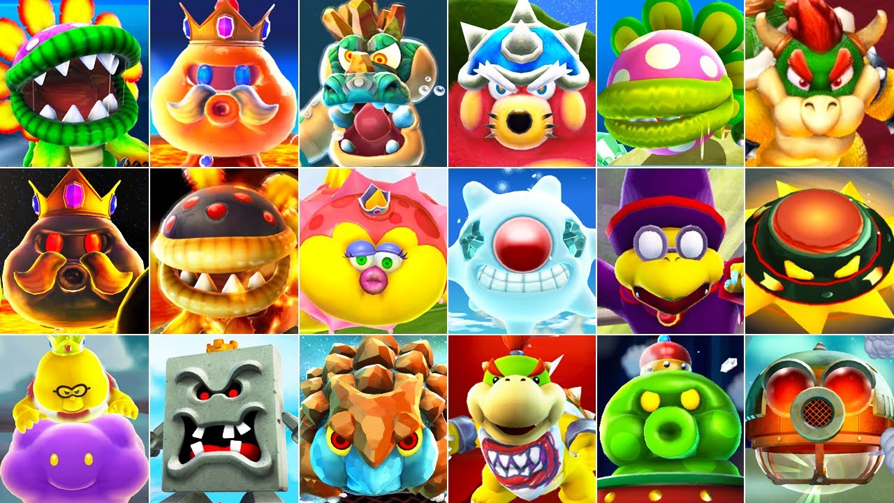 Super Mario Galaxy 1 + 2 - All Bosses + Cutscenes (No Damage)