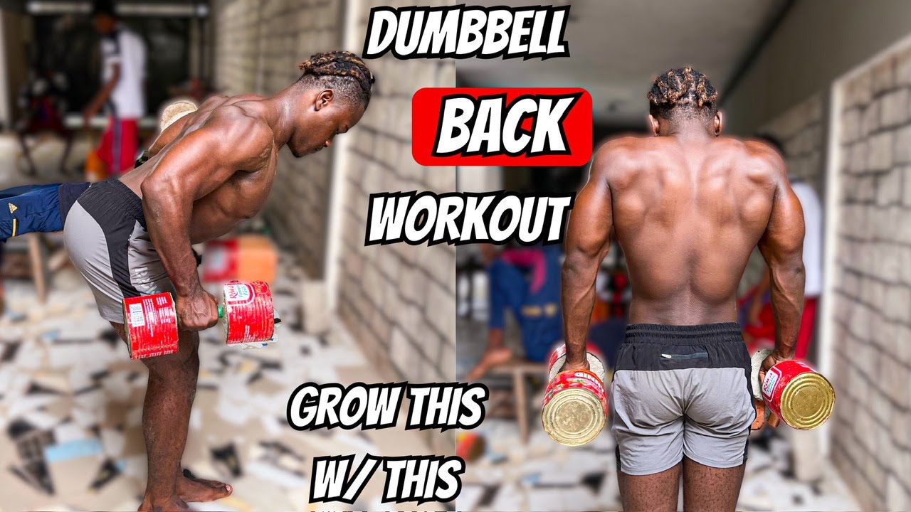 The key to get a BIGGER BACK at home - Dumbbell only