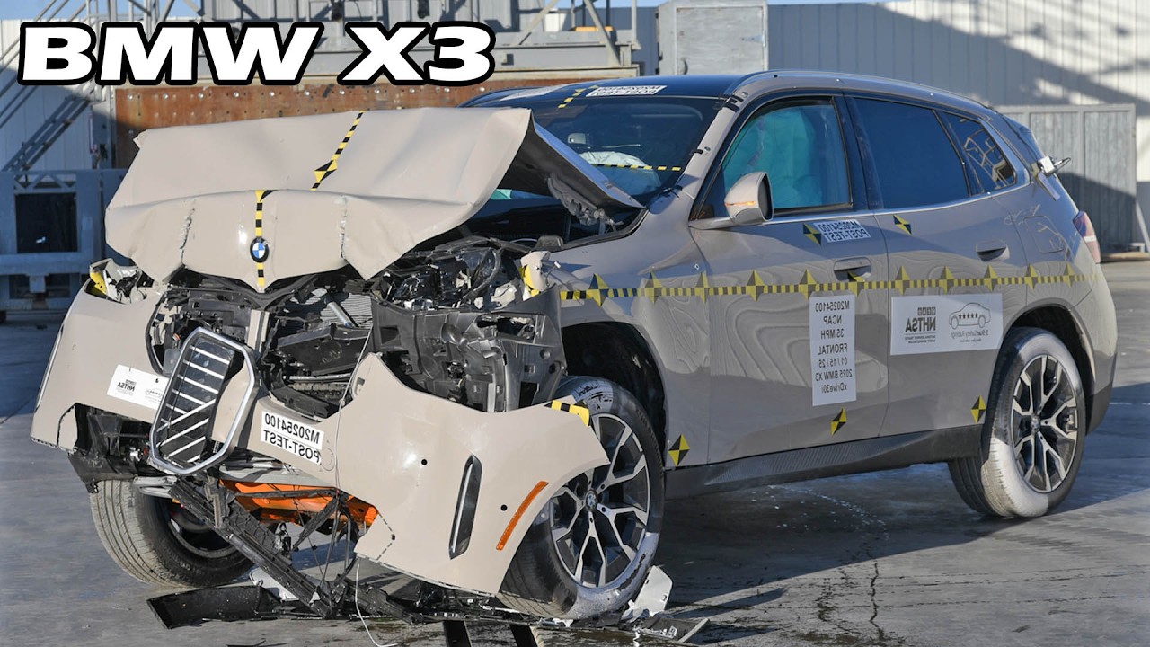 BMW X3 XDRIVE30I  crash test 2025