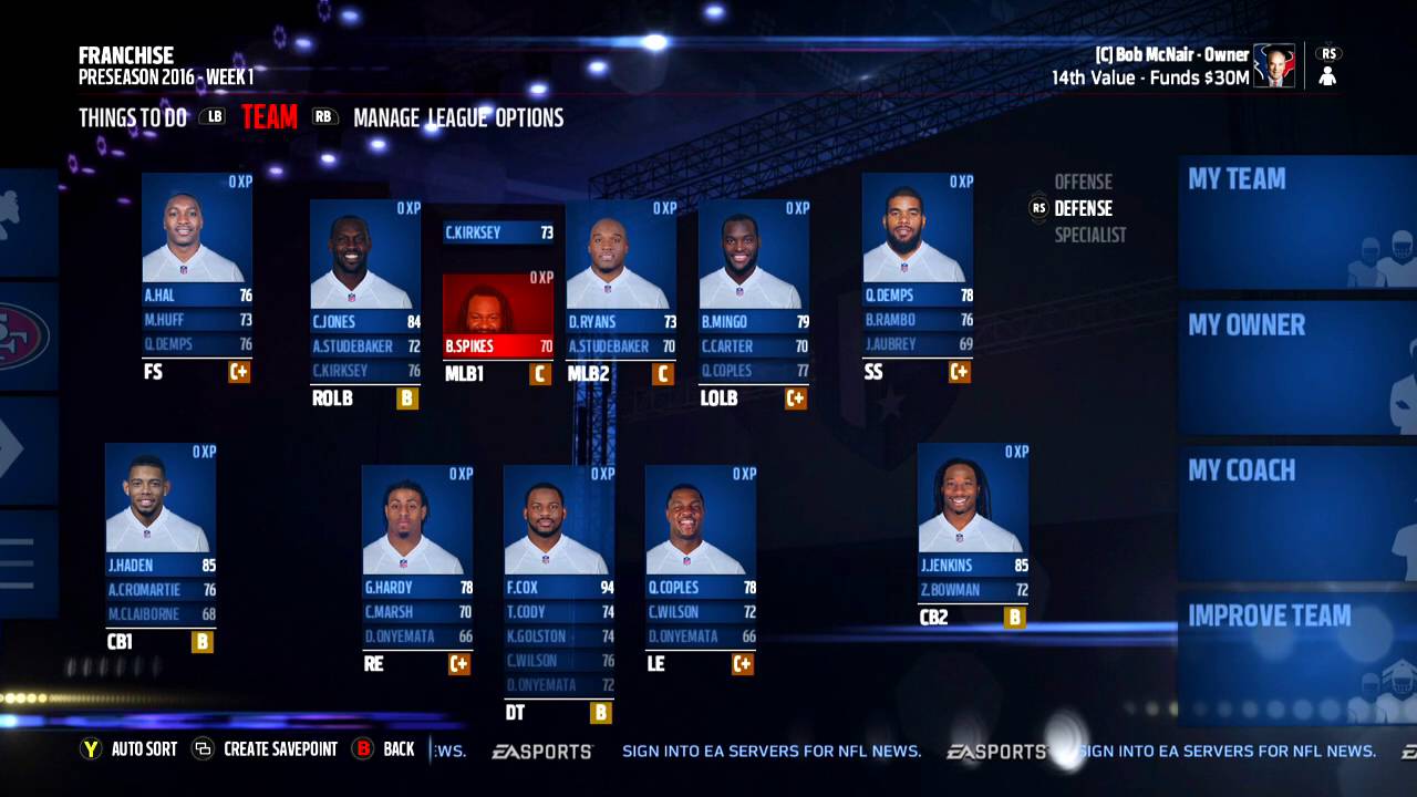 My Fantasy Drafted Franchise (Madden NFL 17)