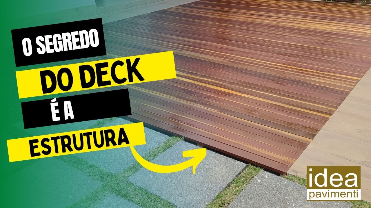 COMO FAZER UM DECK DE MADEIRA / DICA DE BARROTE NO CHÃO