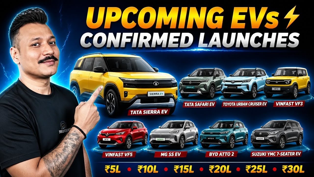 Upcoming EVs in India ⚡ Confirmed Launches from ₹5 Lakh to ₹30 Lakh | Should You Wait?