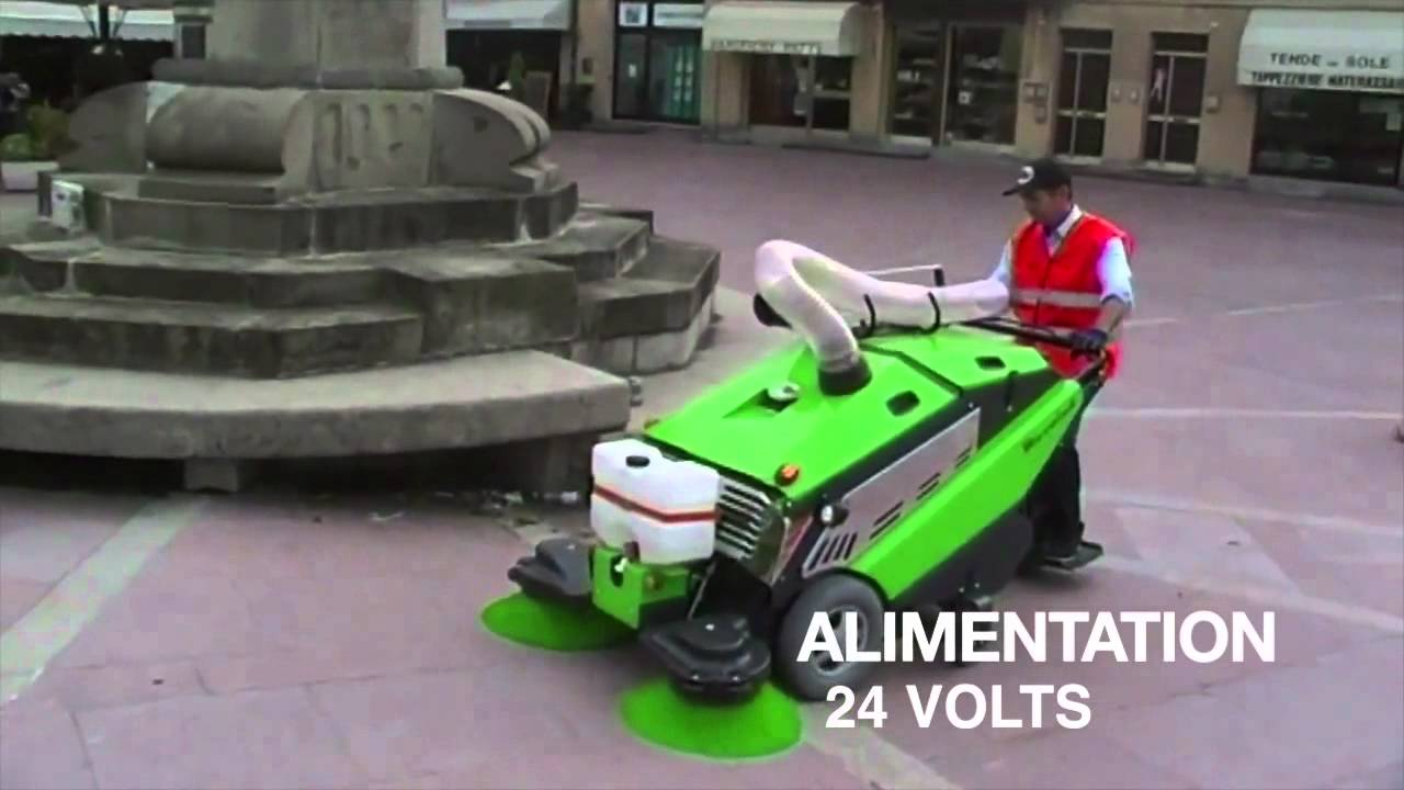 Mini balayeuse de centre ville entièrement électrique   APP 125