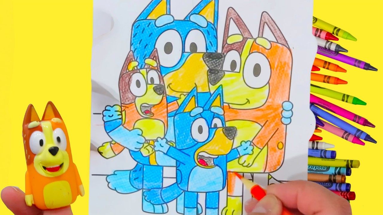 Cofres de colores con actividades de Bluey y Bingo
