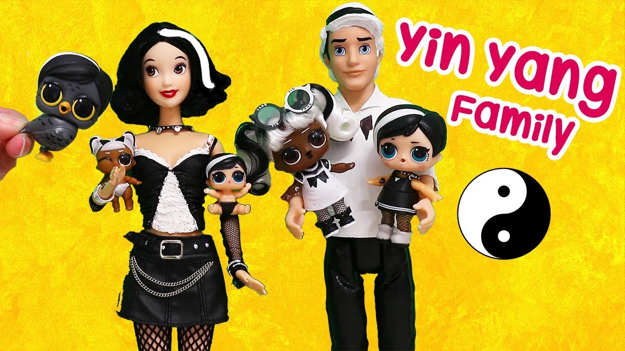 The YIN YANG LOL Doll Family | Toys and Dolls Video for Kids