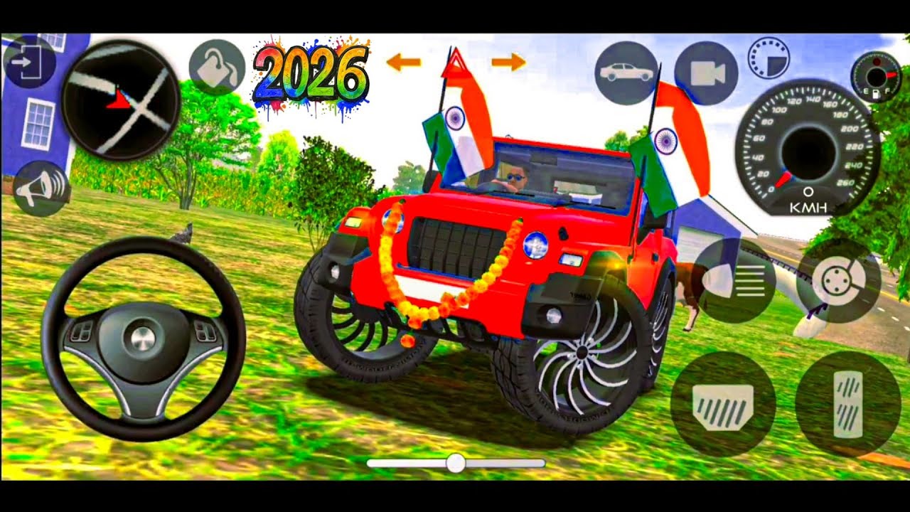 Modified Mahindra Thar😈Games:Indian Red Thar (Thar Wala Games) Car Game Android Game - #2026