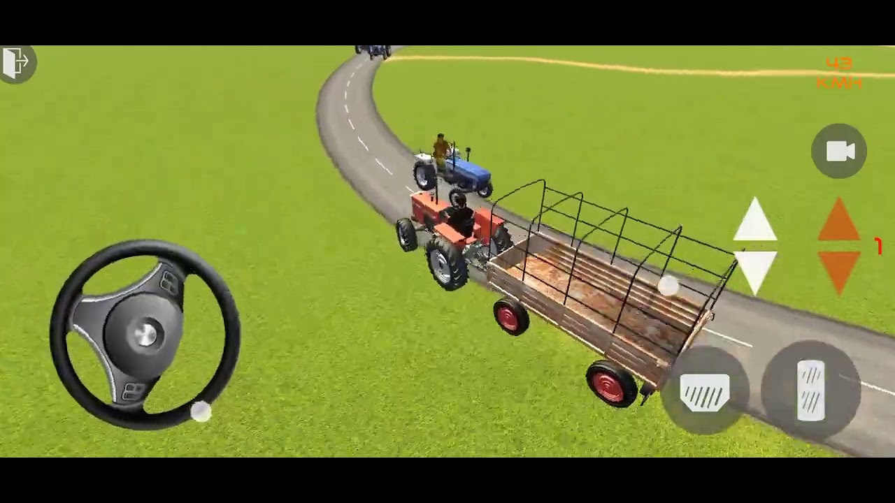 Sonalika tractor Offroding🚜TRANSPORTING tractor driving 3d #fs22 Android gameplay #gta5 #gtav farmig