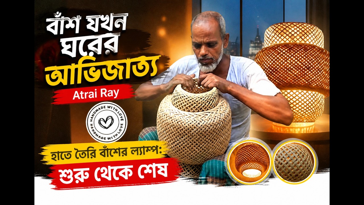 Making Atrai Ray: Handmade Bamboo Ceiling Lamp Journey | Behind the Stories of ecoeen Piece