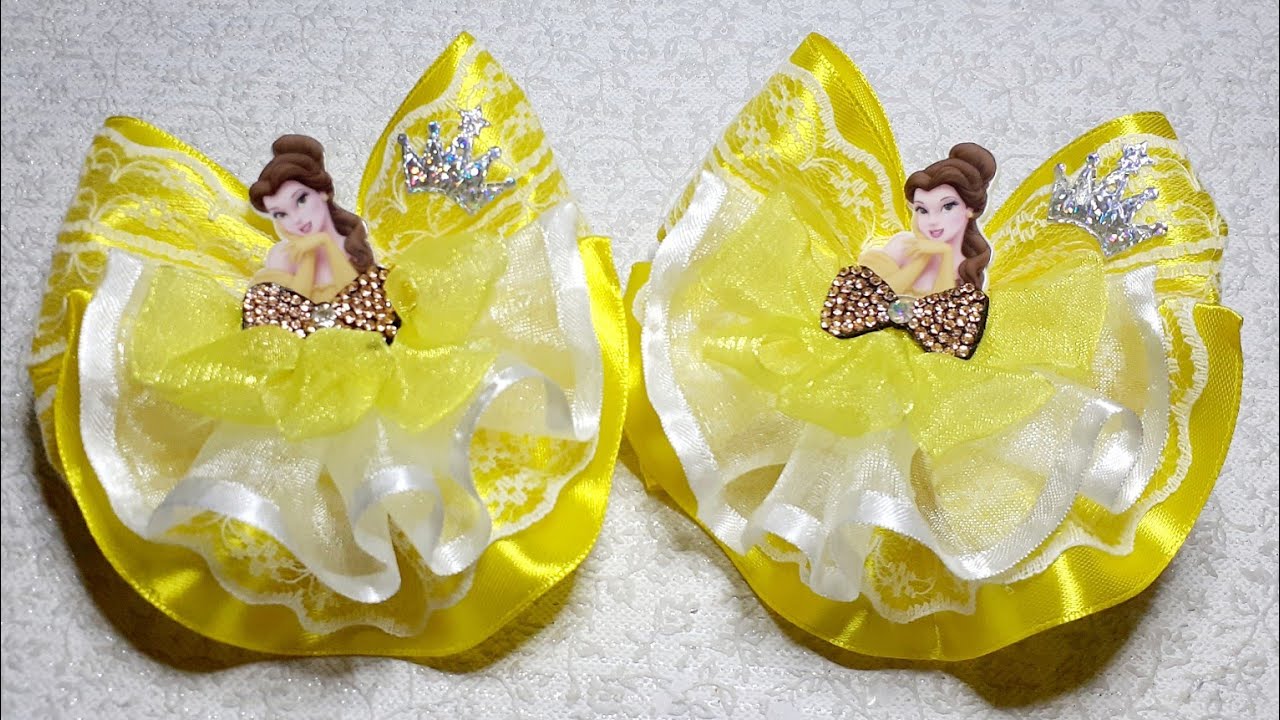 Бантики с Принцессой. Канзаши. Kanzashi.
