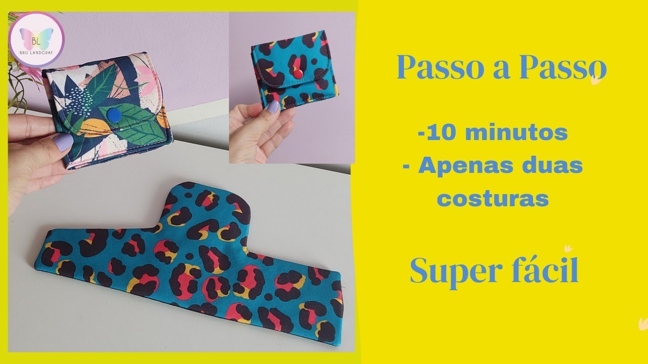 APENAS DUAS COSTURAS | DIY PORTA CARTÕES😱