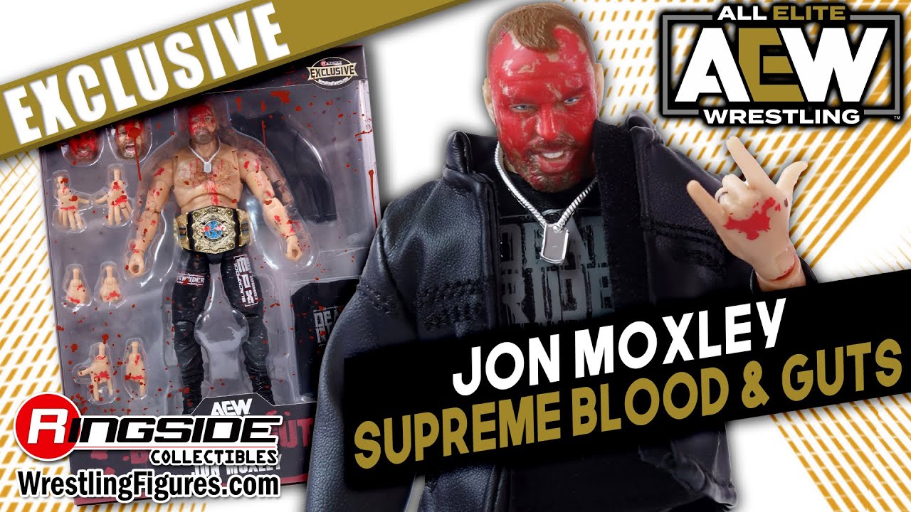 AEW Figure Insider: Jon Moxley Jazwares AEW Supreme Blood & Guts Ringside Exclusive Wrestling Figure