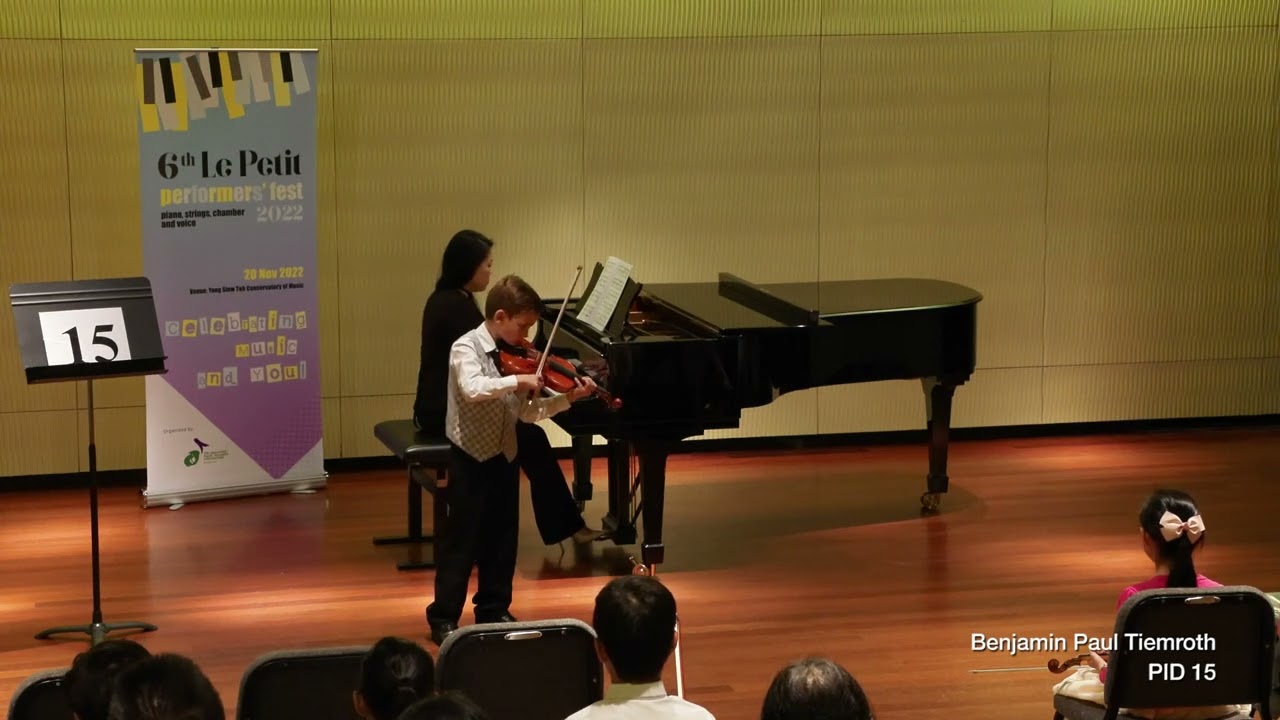 Benjamin Tiemroth (age 8), violin - Carl Bohm Introduction & Polonaise