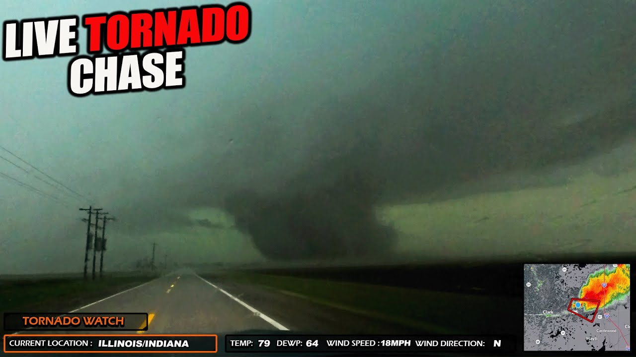 LIVE Illinois Storm Chaser | Tornado Threat | Brandon Payne